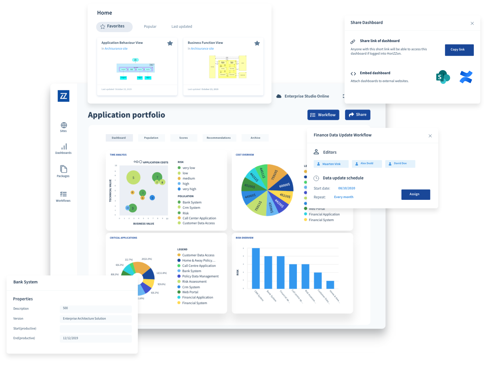 screenshot of BizzDesign Enterprise Studio